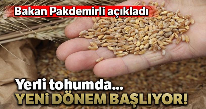 Bakan Pakdemirli: 'Cumhuriyet tarihinin en kapsamlı yerli tohum seferberliğini başlatıyoruz'