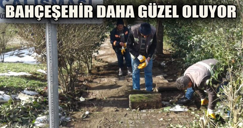 Düzce Belediyesi, Bahçeşehir’de  merdivenleri onardı