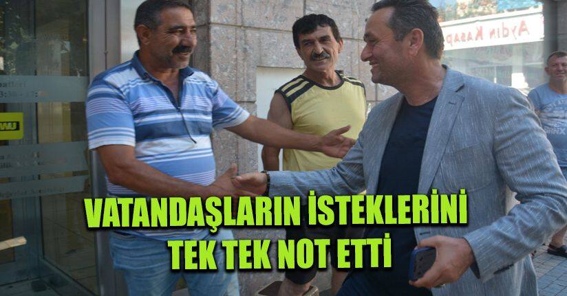 Okan Yanmaz Esnaf Ve Vatandaşları Dinledi