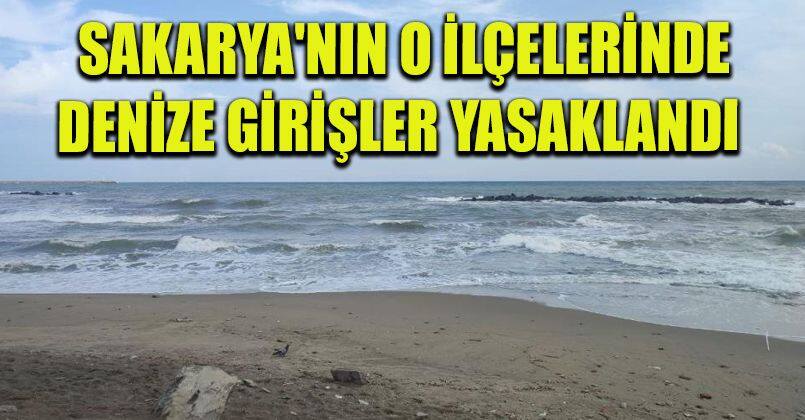 Sakarya'nın o ilçelerinde denize girişler yasaklandı