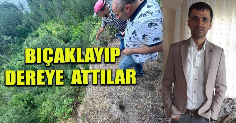 Bolu'da akıl almaz olay, bacağından bıçaklayıp dereye attı