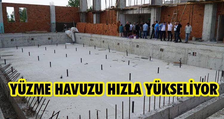 Düzce yüzme havuzu inşaatı hızla ilerliyor 