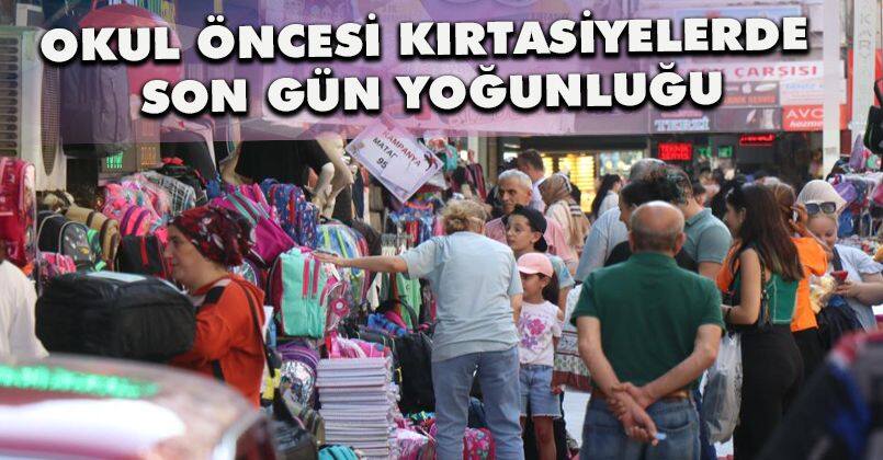 Okul öncesi kırtasiyelerde son gün yoğunluğu