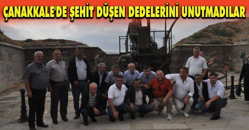 Çanakkale'de şehit düşen dedelerini unutmadılar