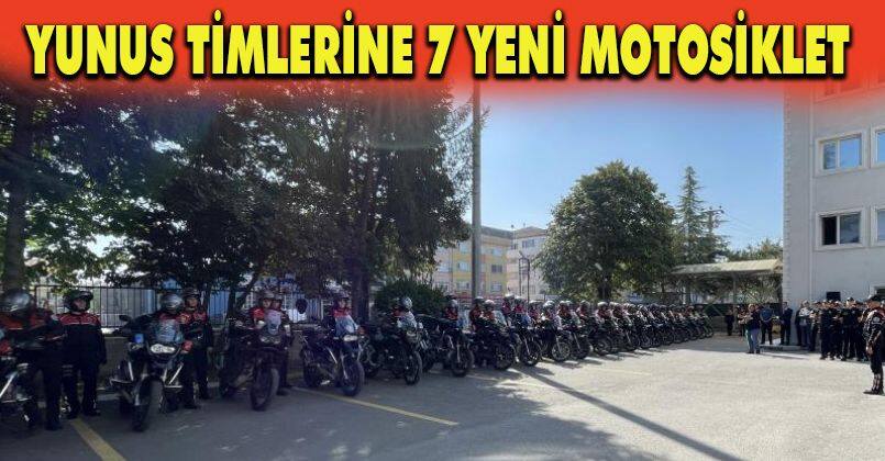 Yunus timlerine 7 yeni motosiklet törenle verildi