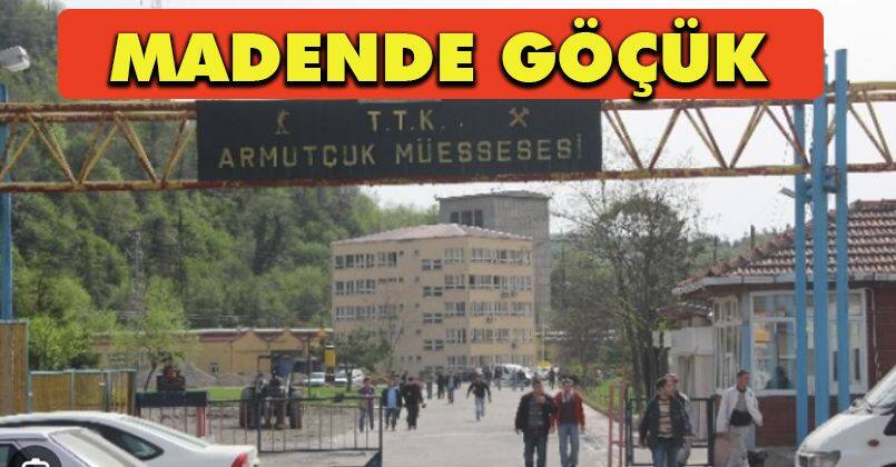 Ereğli'de maden ocağında göçük