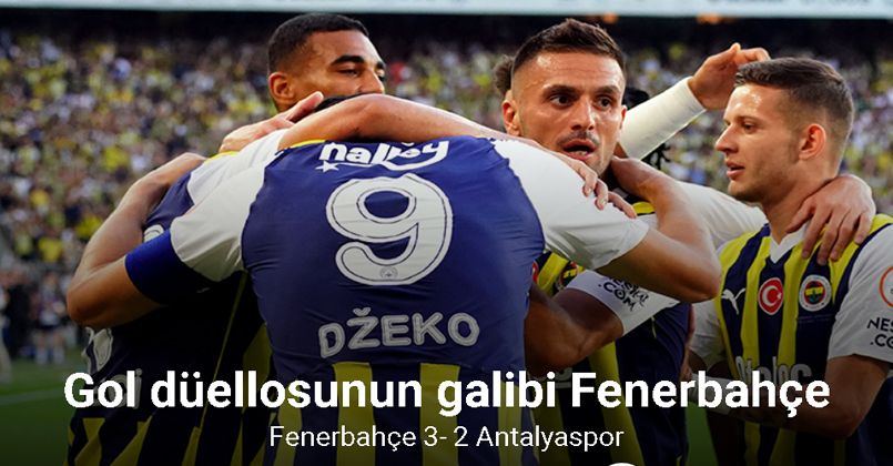 Gol düellosunun galibi Fenerbahçe