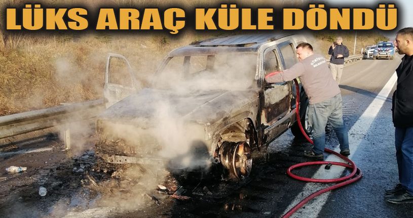 Arazi Aracı Küle Döndü