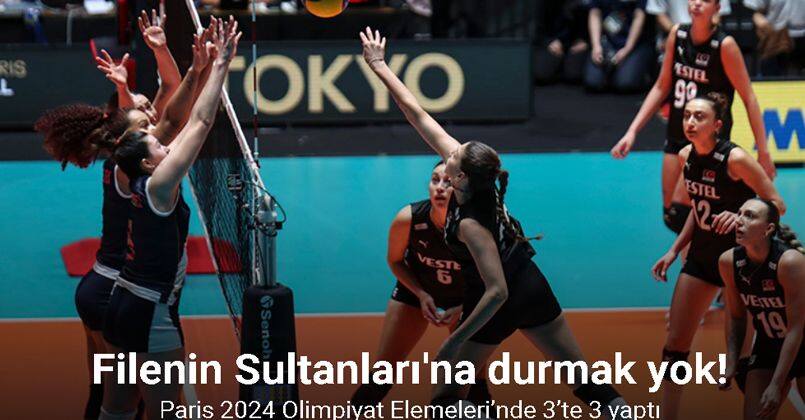 Filenin Sultanları, Paris 2024 Olimpiyat Elemeleri’nde 3’te 3 yaptı