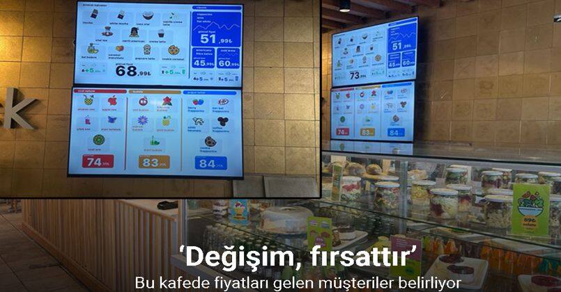 Bu kafede fiyatları gelen müşteriler belirliyor