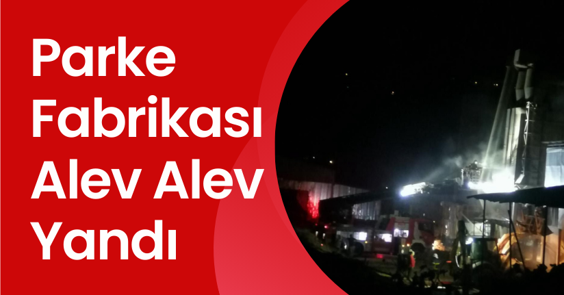 Parke Fabrikası Alev Alev Yandı