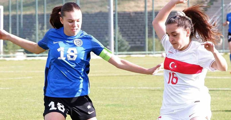 U19 Kadın Milli Futbol Takımı, Estonya’yı 3-2 yendi