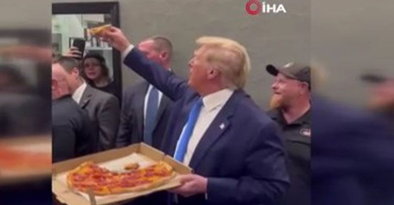 Trump’tan destekçilerine bedava pizza
