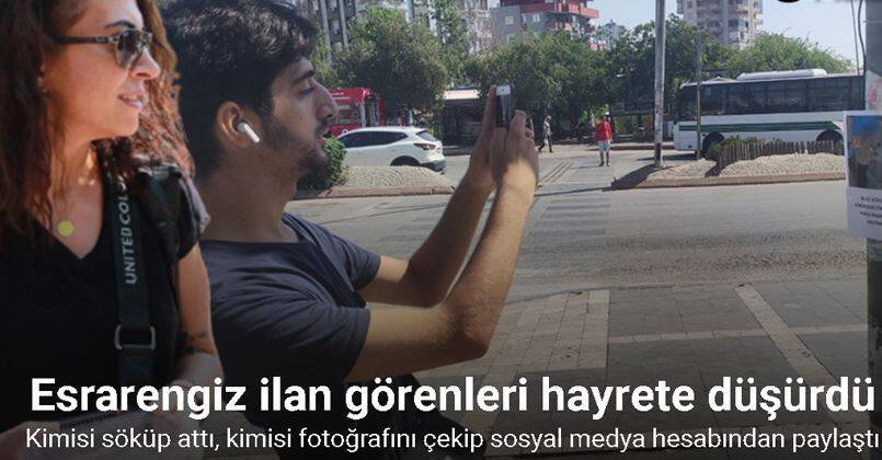 Esrarengiz ilan görenleri hayrete düşürdü