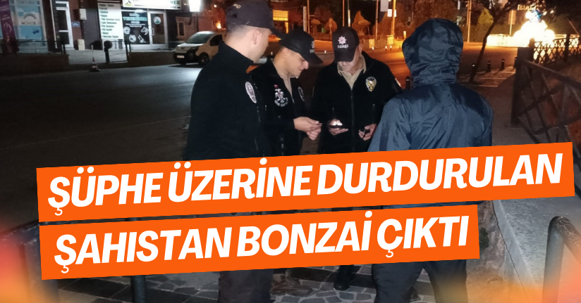Şüphe Üzerine Durdurulan Şahıstan Bonzai Çıktı