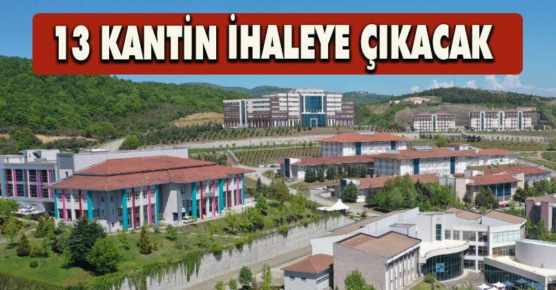 Düzce Üniversitesi 13 Kantinin İhalesini Yapacak