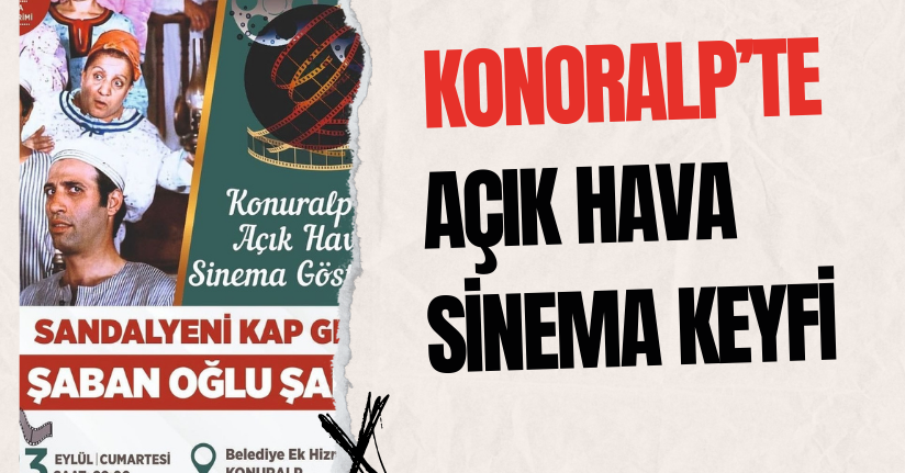 Konuralp'te Açık Hava Sinema Keyfi