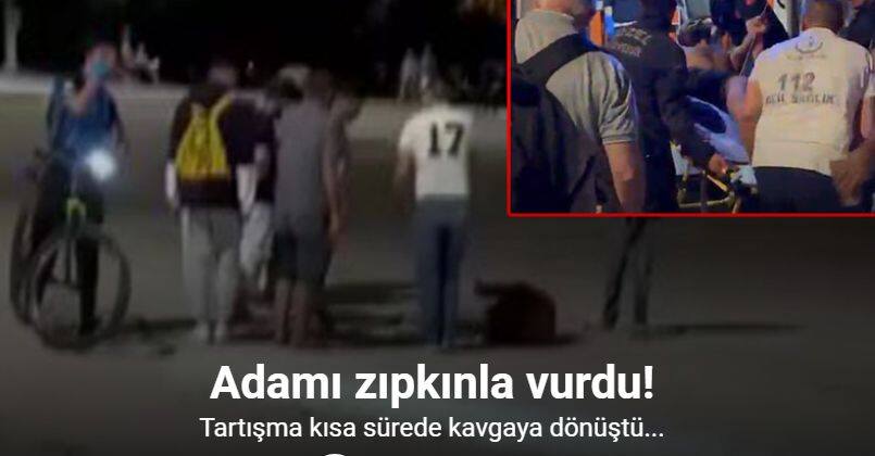 İstanbul’da tartıştığı adamı zıpkınla vurdu