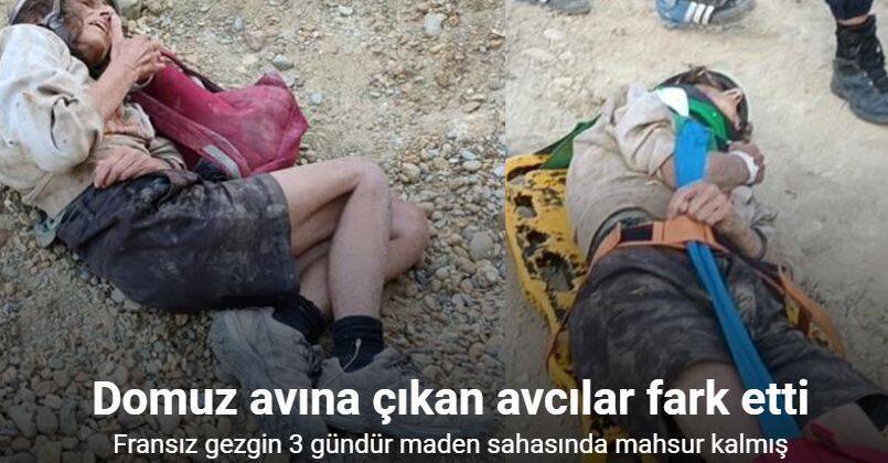 Fransız gezgin 3 gündür maden sahasında mahsur kalmış