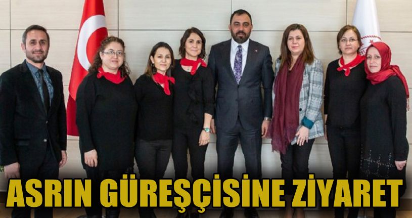 Asrın Güreşçisini ziyaret ettiler 