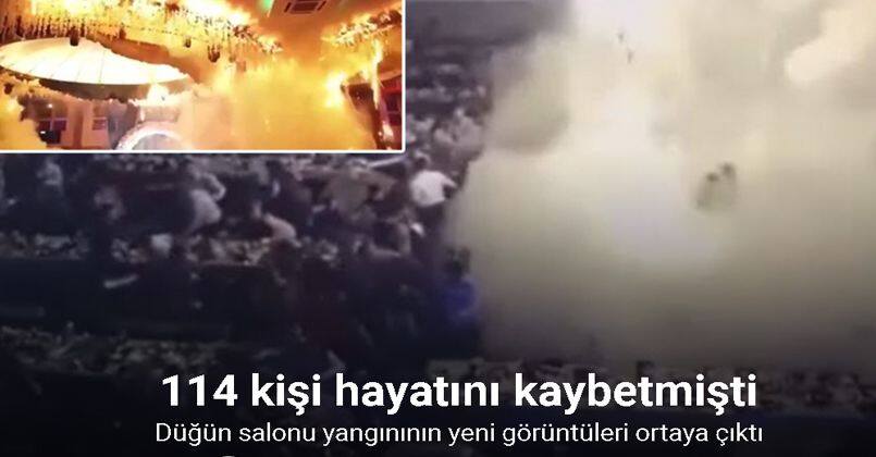 Irak İçişleri Bakanlığı düğün salonu yangınının yeni görüntülerini paylaştı