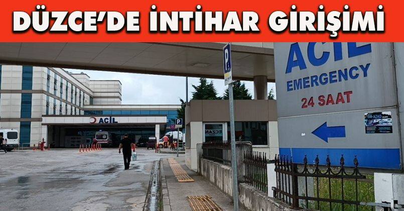 Düzce’de intihar girişimi