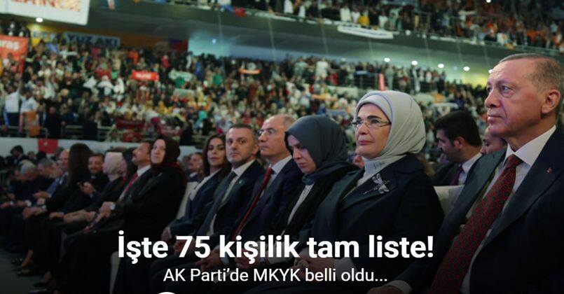 AK Parti’de MKYK belli oldu