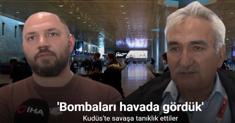 Almanya'dan Kudüs'e giden Türkler savaşa tanıklık etti: 'Bombaları havada gördük'