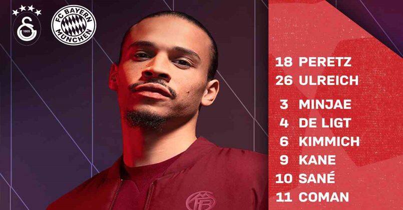 Bayern Münih’in Galatasaray maçı kamp kadrosu belli oldu