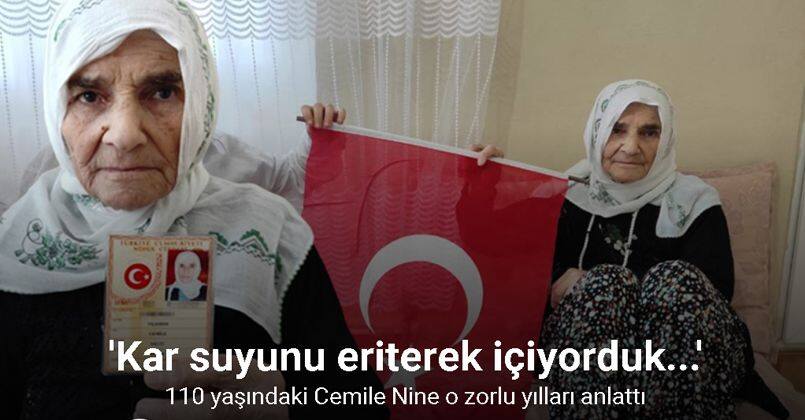 110 yaşındaki Cemile nine Cumhuriyet’in ilk yıllarını anlattı