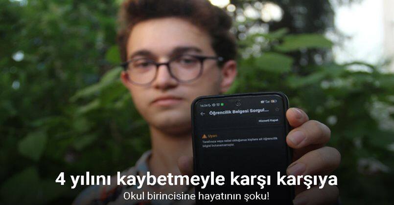 Geçmişi silinen okul 1’incisi öğrenci kayıp notlarını arıyor
