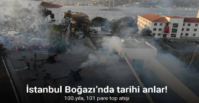 Kara Kuvvetleri Komutanlığı 101 pare top atışı gerçekleştirdi