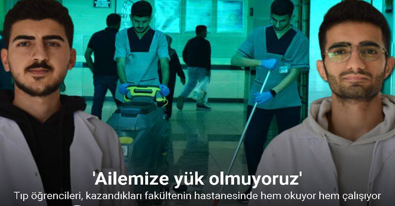 Tıp öğrencileri, kazandıkları fakültenin hastanesinde hem okuyor hem çalışıyor