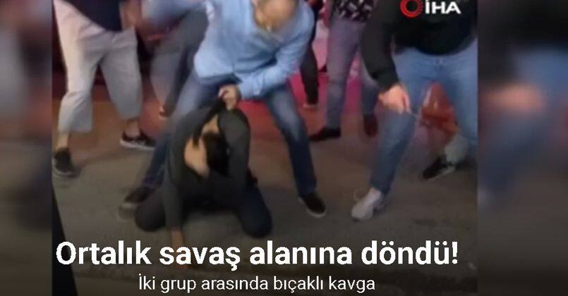 Esenyurt’ta iki grup arasında çıkan bıçaklı kavgada ortalık savaş alanına döndü