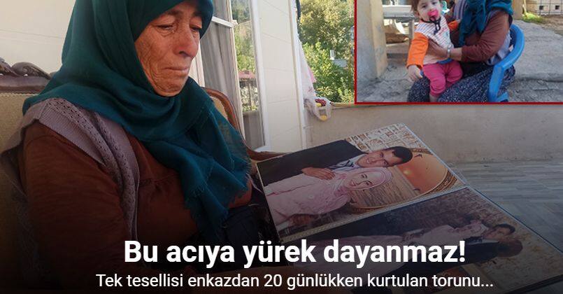 Depremde oğlunu, gelinini ve iki torununu kaybetti, 20 günlük torunu enkazdan sağ salim çıktı
