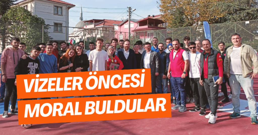 Vize Sınavları Öncesi Düzce Üniversitesi Öğrencileri Sportif Etkinliklerle Moral Buldu