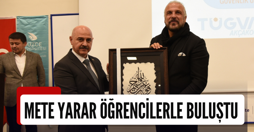  Mete Yarar Öğrencilerle Buluştu