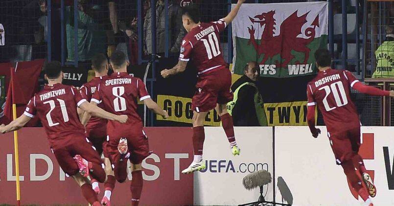EURO 2024 Elemeleri: Ermenistan: 1 - Galler: 1