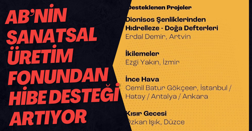 AB’nin Sanatsal Üretim Fonundan Hibe Desteği Artıyor