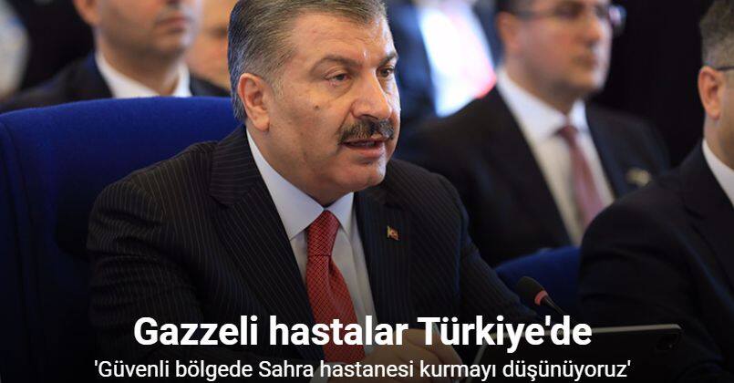 Bakan Koca: “İsrail Sağlık Bakanına 1-2 gün içerisinde yeni bir tahliye planladığımızı ifade ettim”