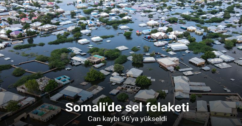 Somali'deki sel felaketinde can kaybı 96’ya yükseldi