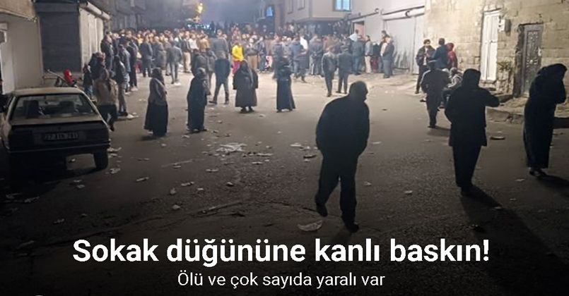 Gaziantep’te sokak düğününe kanlı baskın: 1 ölü, 4 yaralı