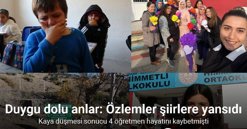 Öğretmenlerini kaya düşmesi sonucu kaybeden öğrencilerin duygu dolu Öğretmenler Günü