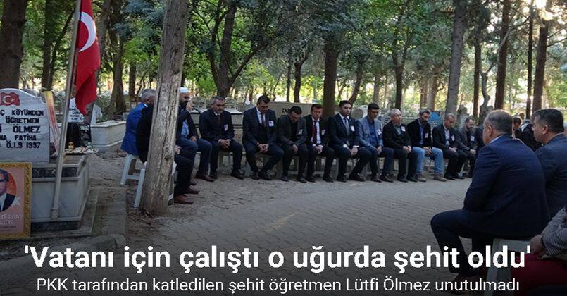 PKK tarafından katledilen şehit öğretmen unutulmadı