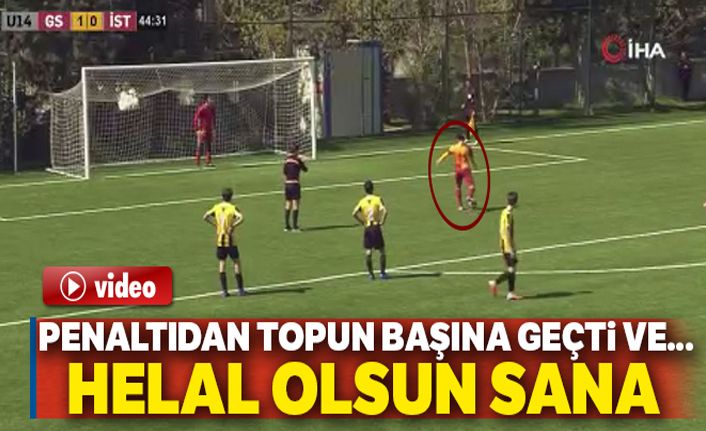 Galatasaraylı genç futbolcu Beknaz Almazbekov'dan fair-play örneği