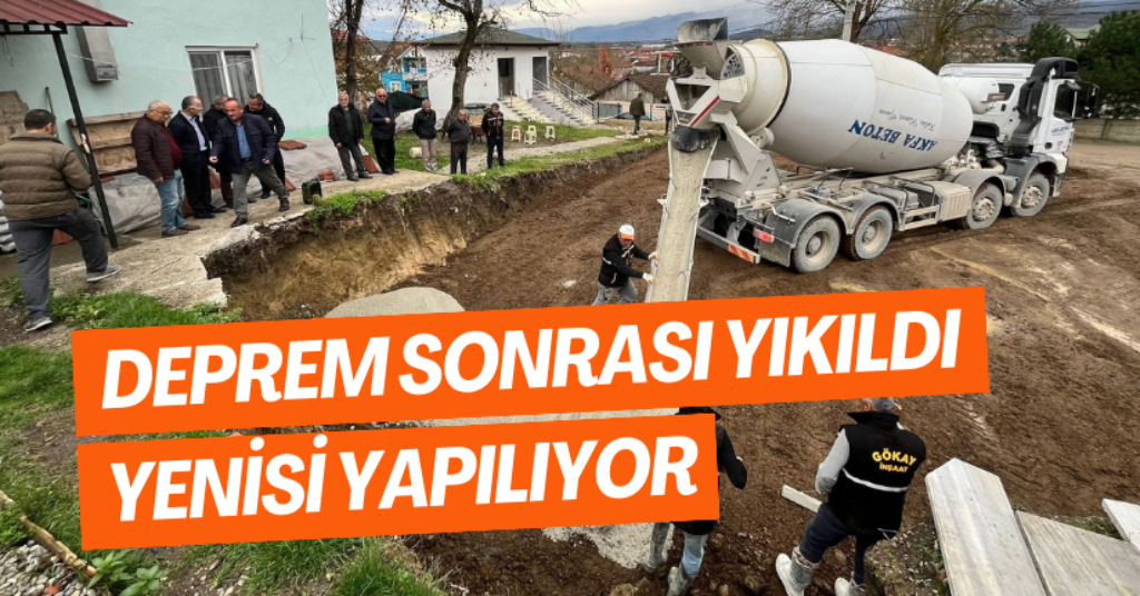Deprem Sonrası Yıkıldı Yenisi Yapılıyor