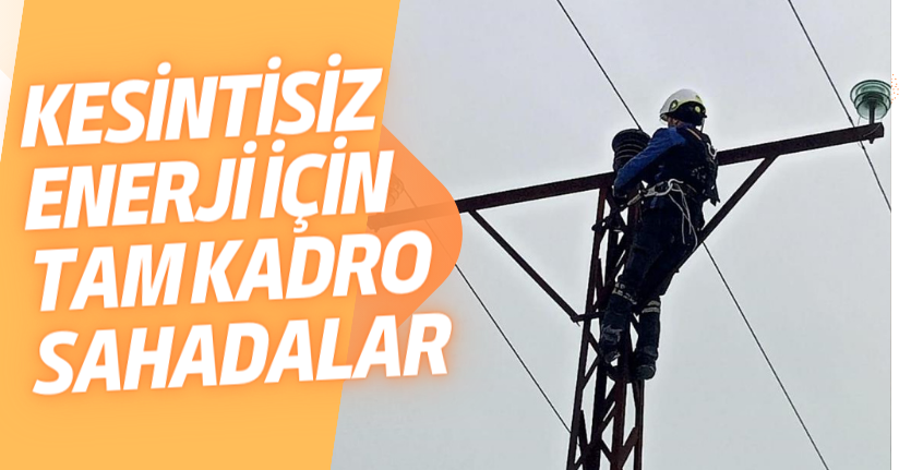 Kesintisiz enerji için tam kadro sahadalar