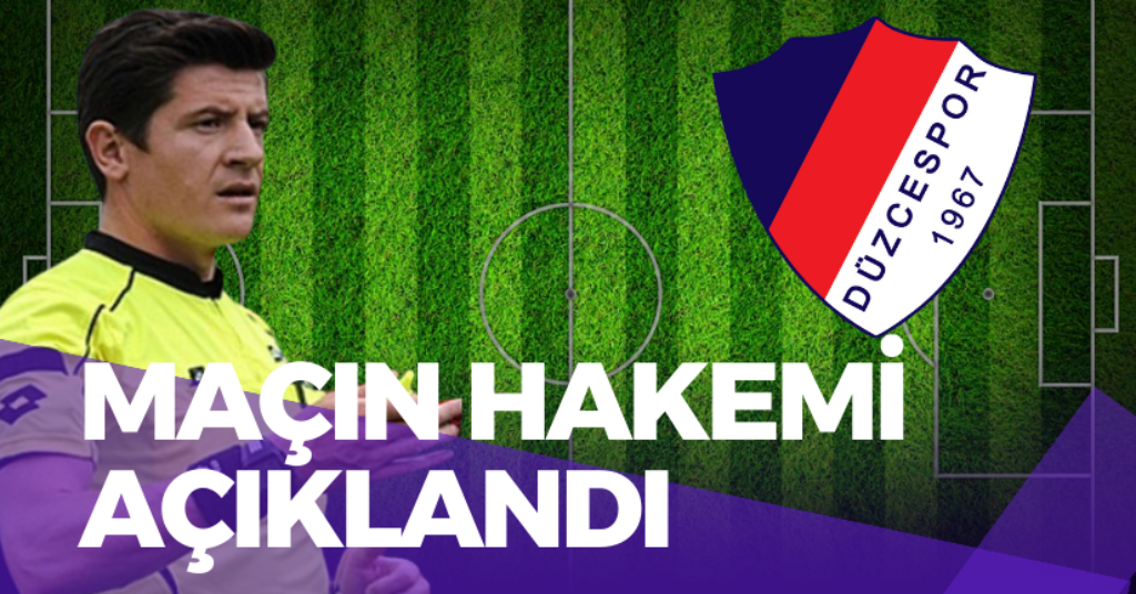 Maçın Hakemi Açıklandı