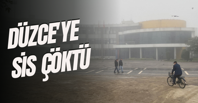 Düzce'ye Sis Çöktü