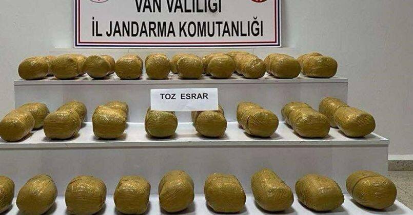 Van’da 51 kilo toz esrar ele geçirildi